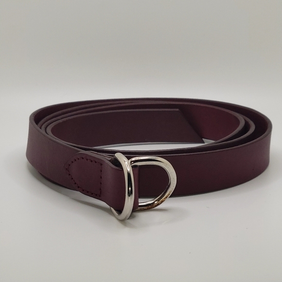 GAP M/L Cow Leather Red Bugundy Belt - Picture 5 of 11